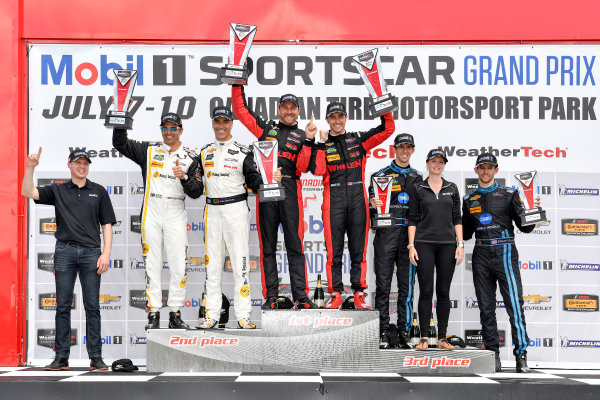 7-10 July 2016, Bowmanville, Ontario Canada
Prototype winners podium 31, Chevrolet, Corvette DP, P, Eric Curran, Dane Cameron, 10, Chevrolet, Corvette DP, P, Ricky Taylor, Jordan Taylor, 5, Chevrolet, Corvette DP, P, Joao Barbosa, Christian Fittipaldi
?2016, Scott R LePage
LAT Photo USA
7-10 July 2016, Bowmanville, Ontario Canada
Prototype winners podium 31, Chevrolet, Corvette DP, P, Eric Curran, Dane Cameron, 10, Chevrolet, Corvette DP, P, Ricky Taylor, Jordan Taylor, 5, Chevrolet, Corvette DP, P, Joao Barbosa, Christian Fittipaldi
?2016, Scott R LePage
LAT Photo USA