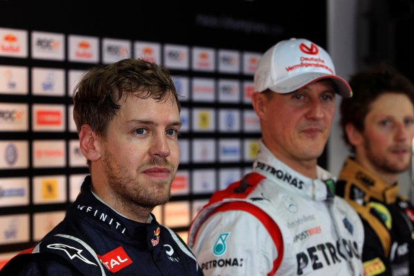 Rajamangala Stadium, Bangkok, Thailand
13th - 16th December 2012
Sebastian Vettel and Michael Schumacher during the Nations Cup
World Copyright: IMP (USAGE FREE FOR EDITORIAL PURPOSES ONLY)