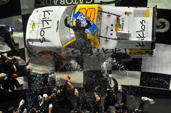 2017 Camping World Truck - NextEra Energy Resources 250
Daytona International Speedway, Daytona Beach, FL USA
Friday 24 February 2017
Kaz Grala celebrates his win in Victory Lane
World Copyright: Nigel Kinrade/LAT Images
ref: Digital Image 17DAY2nk09938 2017 Camping World Truck - NextEra Energy Resources 250
Daytona International Speedway, Daytona Beach, FL USA
Friday 24 February 2017
Kaz Grala celebrates his win in Victory Lane
World Copyright: Nigel Kinrade/LAT Images
ref: Digital Image 17DAY2nk09938