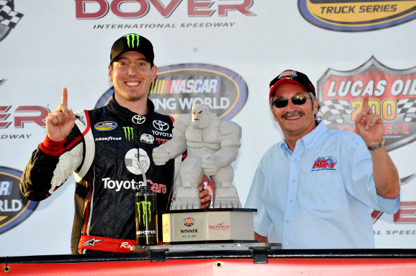 30-31 May 2013, Dover, Delaware USA
Kyle Busch celebrates his win in Victory Lane
©2013, Nigel Kinrade
LAT Photo USA