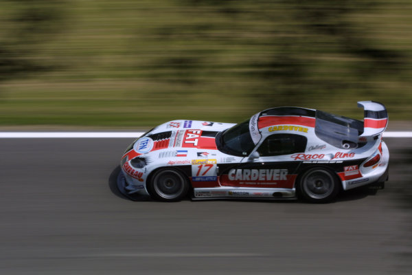 2001 Spa Francorchamps 24Hours
Spa-Francorchamps, Belgium. 6th - 7th August 2001.
The 2nd place Chrysler Viper GTS-R ( Larbre Competition-Chereau) of Bourdais, Goueslard and Dumez, in action.
World Copyright: Peter Fox/LAT Photographic
ref: Digital Image Only

