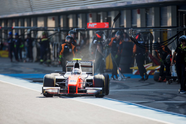 2017 FIA Formula 2 Round 10.
Circuito de Jerez, Jerez, Spain.
Saturday 7 October 2017.
Jordan King (GBR, MP Motorsport). 
Photo: Zak Mauger/FIA Formula 2.
ref: Digital Image _X0W2019
