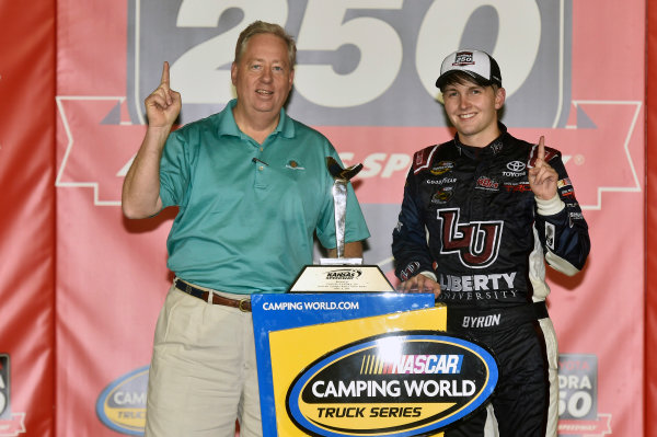 5-6 May, 2016, Kansas City, Kansas USA
William Byron celebrates his win in Victory Lane
? 2016, Nigel Kinrade
LAT Photo USA 5-6 May, 2016, Kansas City, Kansas USA
William Byron celebrates his win in Victory Lane
? 2016, Nigel Kinrade
LAT Photo USA
