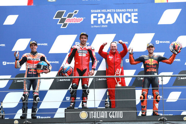 Alex Marquez, Repsol Honda Team Danilo Petrucci, Ducati Team Pol Espargaro, Red Bull KTM Factory Racing. Alex Marquez, Repsol Honda Team Danilo Petrucci, Ducati Team Pol Espargaro, Red Bull KTM Factory Racing.