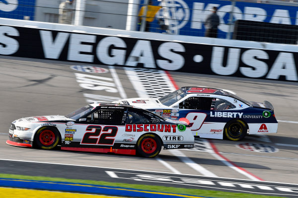 2017 NASCAR Xfinity Series - Boyd Gaming 300
Las Vegas Motor Speedway - Las Vegas, NV USA
Saturday 11 March 2017
Brad Keselowski and William Byron
World Copyright: Nigel Kinrade/LAT Images
ref: Digital Image 17LAS1nk05963