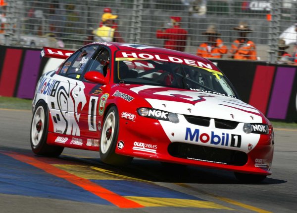 2002 Australian V8 Supercars
Adelaide Clipsal 500. Australia. 17th March 2002.
Mark Skaife driving his Holden VX Commodore on his way to victory in race one of the Clipsal 500 in Adelaide.
World Copyright: Mark Horsburgh/LAT Photographic
ref: Digital Image Only 2002 Australian V8 Supercars
Adelaide Clipsal 500. Australia. 17th March 2002.
Mark Skaife driving his Holden VX Commodore on his way to victory in race one of the Clipsal 500 in Adelaide.
World Copyright: Mark Horsburgh/LAT Photographic
ref: Digital Image Only