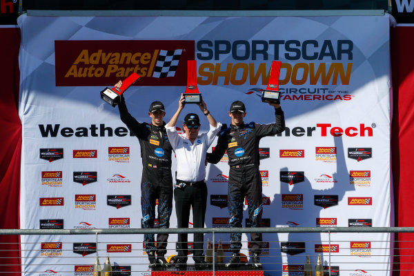 IMSA WeatherTech SportsCar Championship
Advance Auto Parts SportsCar Showdown
Circuit of The Americas, Austin, TX USA
Saturday 6 May 2017
IMSA WeatherTech Advance Auto Parts SportsCar Showdown, Prototype Podium, 10, Cadillac DPi, P, Ricky Taylor, Jordan Taylor
World Copyright: Jake Galstad
LAT Images
ref: Digital Image galstad-COTA-0417-50183