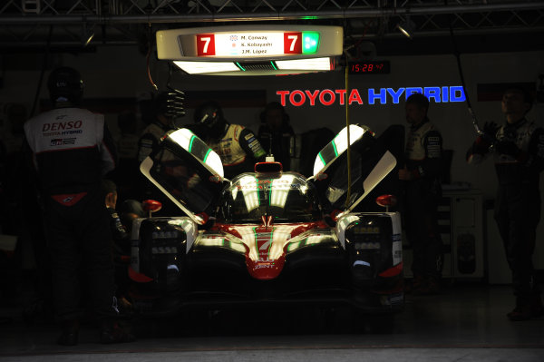 2017 FIA World Endurance Championship,
Shanghai, China. 3rd-5th November 2017,
#7 Toyota Gazoo Racing Toyota TS050-Hybrid: Mike Conway, Kamui Kobayashi, Jose Maria Lopez 
World Copyright. JEP/LAT Images 