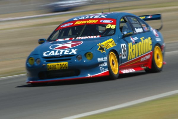 2002 Australian V8 Supercars
Adelaide Clipsal 500. Australia. 17th March 2002.
Caltex Ford driver Wayne Gardner in action at Mallala Raceway, Australia. Gardner was one of 17 drivers who had to pre qualify for the Clipsal 500.
World Copyright: Mark Horsburgh/LAT Photographic
ref: Digital Image Only 2002 Australian V8 Supercars
Adelaide Clipsal 500. Australia. 17th March 2002.
Caltex Ford driver Wayne Gardner in action at Mallala Raceway, Australia. Gardner was one of 17 drivers who had to pre qualify for the Clipsal 500.
World Copyright: Mark Horsburgh/LAT Photographic
ref: Digital Image Only