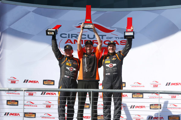 IMSA WeatherTech SportsCar Championship
Advance Auto Parts SportsCar Showdown
Circuit of The Americas, Austin, TX USA
Friday 5 May 2017
56, Porsche, Porsche Cayman, ST, Jeff Mosing, Eric Foss celebrate on the podium
World Copyright: Phillip Abbott
LAT Images
ref: Digital Image abbott_COTA_0517_7732