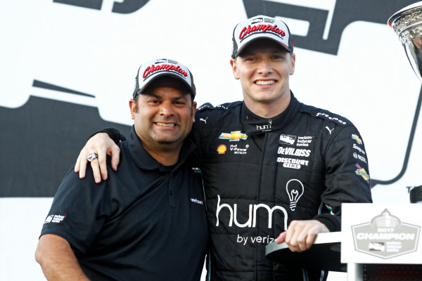 Verizon IndyCar Series
GoPro Grand Prix of Sonoma
Sonoma Raceway, Sonoma, CA USA
Sunday 17 September 2017
Josef Newgarden, Team Penske Chevrolet celebrates winning the championship on the podium
World Copyright: Phillip Abbott
LAT Images
ref: Digital Image abbott_sonoma_0917_10253