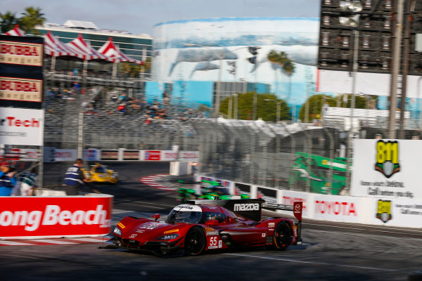 2017 IMSA WeatherTech SportsCar Championship
BUBBA burger Sports Car Grand Prix at Long Beach
Streets of Long Beach, CA USA
Friday 7 April 2017
55, Mazda DPi, P, Tristan Nunez, Jonathan Bomarito
World Copyright: Jake Galstad/LAT Images 2017 IMSA WeatherTech SportsCar Championship
BUBBA burger Sports Car Grand Prix at Long Beach
Streets of Long Beach, CA USA
Friday 7 April 2017
55, Mazda DPi, P, Tristan Nunez, Jonathan Bomarito
World Copyright: Jake Galstad/LAT Images