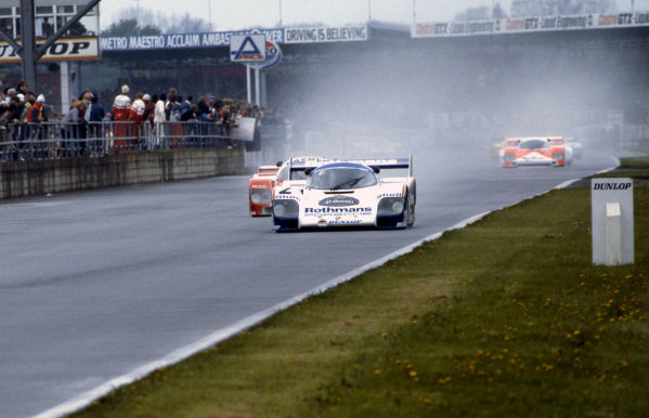 Stefan Bellof (GER) / Derek Bell (GBR) Porsche 956 at World Sportscar  Championship, Rd2, Grand Prix International 1000km, Silverstone, England, 5 May 1983.