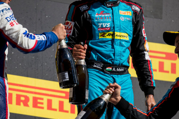 2017 GP3 Series Round 1.
Circuit de Catalunya, Barcelona, Spain.
Sunday 14 May 2017.
Dorian Boccolacci (FRA, Trident), Arjun Maini (IND, Jenzer Motorsport), Alessio Lorandi (ITA, Jenzer Motorsport)
Photo: Zak Mauger/GP3 Series Media Service.
ref: Digital Image _54I9571 2017 GP3 Series Round 1.
Circuit de Catalunya, Barcelona, Spain.
Sunday 14 May 2017.
Dorian Boccolacci (FRA, Trident), Arjun Maini (IND, Jenzer Motorsport), Alessio Lorandi (ITA, Jenzer Motorsport)
Photo: Zak Mauger/GP3 Series Media Service.
ref: Digital Image _54I9571
