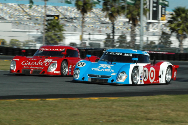 3-5 January, 2009, Daytona Beach, Florida USA
The No. 99, Pontiac / Riley of Jon Fogarty, Alex Gurney, Jimmie Johnson &Jimmy Vasser, go head to head in the infield with the No. 01, Lexus / Riley of Juan Pablo Montoya, Scott Pruett & Memo Rojas.
©2008, Colleen Nixon, USA
LAT Photographic 3-5 January, 2009, Daytona Beach, Florida USA
The No. 99, Pontiac / Riley of Jon Fogarty, Alex Gurney, Jimmie Johnson &Jimmy Vasser, go head to head in the infield with the No. 01, Lexus / Riley of Juan Pablo Montoya, Scott Pruett & Memo Rojas.
©2008, Colleen Nixon, USA
LAT Photographic
