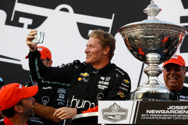 Verizon IndyCar Series
GoPro Grand Prix of Sonoma
Sonoma Raceway, Sonoma, CA USA
Sunday 17 September 2017
Josef Newgarden, Team Penske Chevrolet celebrates winning the championship on the podium
World Copyright: Phillip Abbott
LAT Images
ref: Digital Image abbott_sonoma_0917_12647