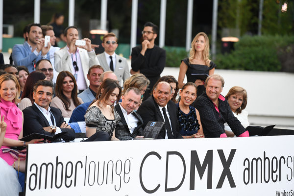 Monte Carlo, Monaco.
Friday 26 May 2017.
Paddy Lowe (GBR) Williams Shareholder and Technical Director and wife Anna Danshina (RUS) at the Amber Lounge Fashion Show, Le Meridien Beach Plaza Hotel, Monaco

World Copyright: Mark Sutton/Sutton/LAT Images
ref: Digital Image dcd1727my323