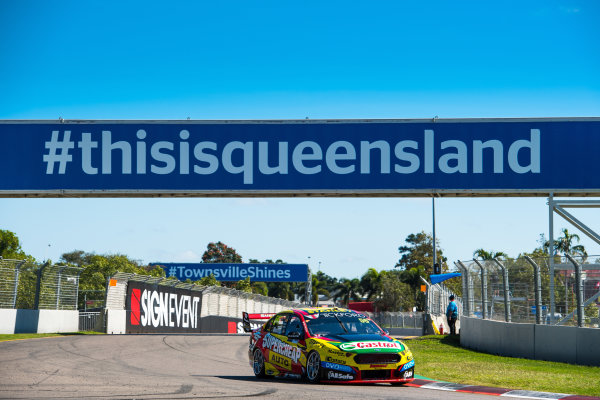 2017 Supercars Championship Round 7. 
Townsville 400, Reid Park, Townsville, Queensland, Australia.
Friday 7th July to Sunday 9th July 2017.
Chaz Mostert drives the #55 Supercheap Auto Racing Ford Falcon FGX.
World Copyright: Daniel Kalisz/ LAT Images
Ref: Digital Image 070717_VASCR7_DKIMG_664.jpg