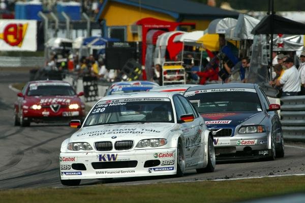 Jorg Muller (GER) BMW 320i finished 4th in both races.
FIA European Touring Car Championship, Anderstorp, Sweden, 7 September 2003.
DIGITAL IMAGE.