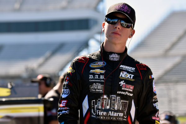 NASCAR Camping World Truck Series 
Texas Roadhouse 200
Martinsville Speedway, Martinsville VA USA
Friday 27 October 2017
John Hunter Nemechek, Fire Alarm Services, Inc. Chevrolet Silverado
World Copyright: Nigel Kinrade
LAT Images