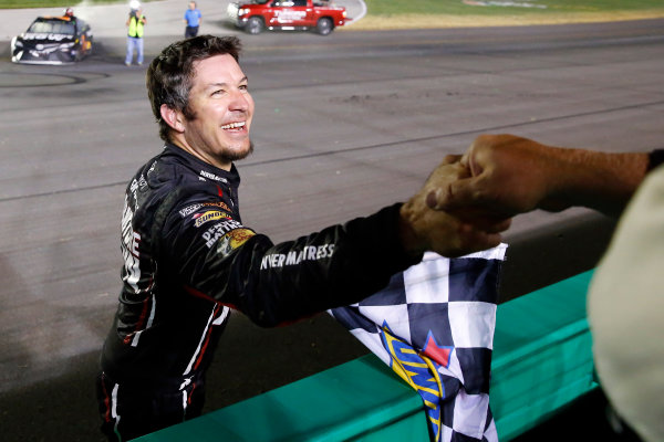 Monster Energy NASCAR Cup Series
Quaker State 400
Kentucky Speedway, Sparta, KY USA
Saturday 8 July 2017
Martin Truex Jr, Furniture Row Racing, Furniture Row/Denver Mattress Toyota Camry celebrates his win
World Copyright: Russell LaBounty
LAT Images Monster Energy NASCAR Cup Series
Quaker State 400
Kentucky Speedway, Sparta, KY USA
Saturday 8 July 2017
Martin Truex Jr, Furniture Row Racing, Furniture Row/Denver Mattress Toyota Camry celebrates his win
World Copyright: Russell LaBounty
LAT Images