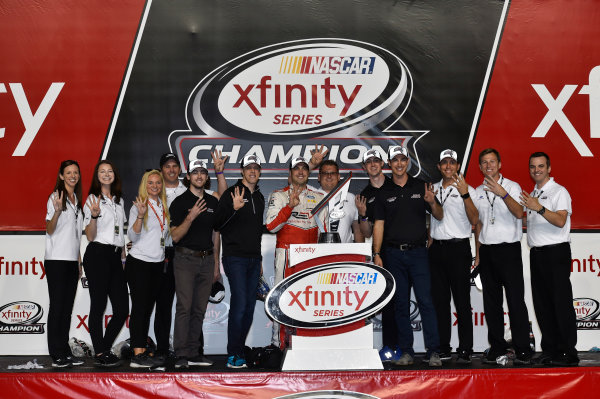 NASCAR XFINITY Series
Ford EcoBoost 300
Homestead-Miami Speedway, Homestead, FL USA
Saturday 18 November 2017
Team Penske celebrate winning the 2017 NASCAR Xfinity Series Owners Championship
World Copyright: Nigel Kinrade
LAT Images