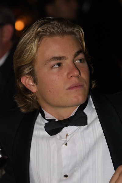 2002 Autosport Awards.
Nico Rosberg.
Grosvenor Hotel, London, England.
1st December 2002.
World Copyright: Spinney/LAT Photographic.
Ref.: Digital Image Only