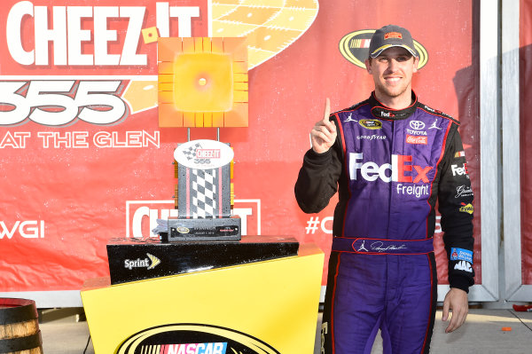 5-7 August, 2016, Watkins Glen, New York USA
Denny Hamlin, FedEx Freight Toyota Camry (11), celebrates in victory lane.
©2016, JohnHarrelson / LAT Photo USA 5-7 August, 2016, Watkins Glen, New York USA
Denny Hamlin, FedEx Freight Toyota Camry (11), celebrates in victory lane.
©2016, JohnHarrelson / LAT Photo USA