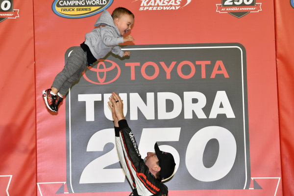 NASCAR Camping World Truck Series
Toyota Tundra 250
Kansas Speedway, Kansas City, KS USA
Friday 12 May 2017
Kyle Busch, Cessna Toyota Tundra celebrates his win in Victory Lane
World Copyright: Nigel Kinrade
LAT Images
ref: Digital Image 17KAN1nk07220 NASCAR Camping World Truck Series
Toyota Tundra 250
Kansas Speedway, Kansas City, KS USA
Friday 12 May 2017
Kyle Busch, Cessna Toyota Tundra celebrates his win in Victory Lane
World Copyright: Nigel Kinrade
LAT Images
ref: Digital Image 17KAN1nk07220