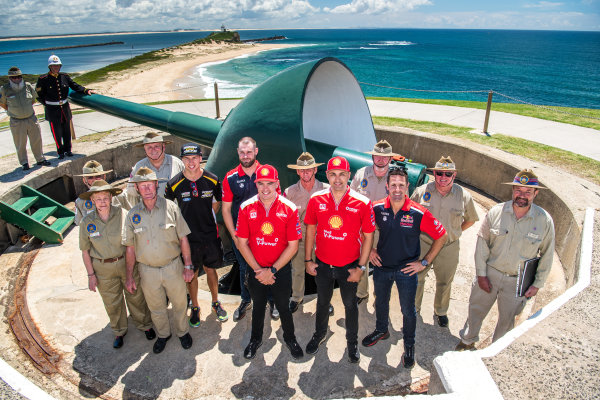 2017 Supercars Championship Round 14. 
Newcastle 500, Newcastle Street Circuit, Newcastle, Australia.
Thursday November 23rd to Sunday November 27th 2017.
Chaz Mostert, Rod Nash Racing Ford, Shane van Gisbergen, Triple Eight Race Engineering Holden, Scott McLaughlin, Team Penske Ford, Fabian Coulthard, Team Penske Ford, Jamie Whincup, Triple Eight Race Engineering Holden. 
World Copyright: Daniel Kalisz/LAT Images
Ref: Digital Image 231117_VASCR14_DKIMG_0159.jpg