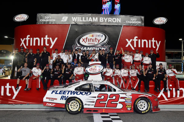 NASCAR XFINITY Series
Ford EcoBoost 300
Homestead-Miami Speedway, Homestead, FL USA
Saturday 18 November 2017
Team Penske celebrate winning the 2017 NASCAR Xfinity Series Owners Championship
World Copyright: Nigel Kinrade
LAT Images NASCAR XFINITY Series
Ford EcoBoost 300
Homestead-Miami Speedway, Homestead, FL USA
Saturday 18 November 2017
Team Penske celebrate winning the 2017 NASCAR Xfinity Series Owners Championship
World Copyright: Nigel Kinrade
LAT Images