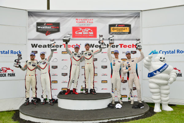 IMSA WeatherTech SportsCar Championship
Northeast Grand Prix
Lime Rock Park, Lakeville, CT USA
Saturday 22 July 2017
911, Porsche, Porsche 911 RSR, GTLM, Patrick Pilet, Dirk Werner, Victory Lane
World Copyright: Gavin Baker
LAT Images IMSA WeatherTech SportsCar Championship
Northeast Grand Prix
Lime Rock Park, Lakeville, CT USA
Saturday 22 July 2017
911, Porsche, Porsche 911 RSR, GTLM, Patrick Pilet, Dirk Werner, Victory Lane
World Copyright: Gavin Baker
LAT Images