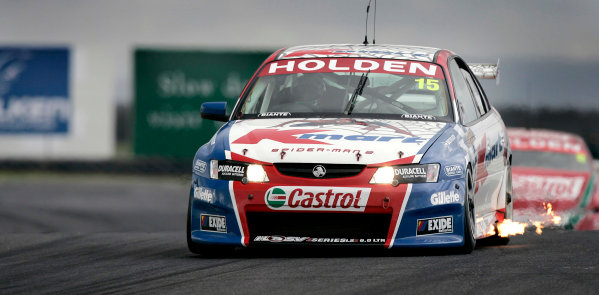 2004 Australian V8 Supercars
Symmons Plain Raceway, Tasmania. November 14th.
V8 Supercar driver Rick Kelly in action during race 1. Kelly went on to win the race ahead of Marcos Ambrose 2nd and elder brother Todd Kelly in 3rd.
World Copyright: Mark Horsburgh/LAT Photographic
ref: Digital Image Only 2004 Australian V8 Supercars
Symmons Plain Raceway, Tasmania. November 14th.
V8 Supercar driver Rick Kelly in action during race 1. Kelly went on to win the race ahead of Marcos Ambrose 2nd and elder brother Todd Kelly in 3rd.
World Copyright: Mark Horsburgh/LAT Photographic
ref: Digital Image Only