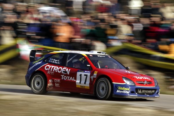 2003 FIA World Rally Champs. Round 13 Catalunya Rally 
23rd-26th October 2003.
Colin McRae, Citroen, action. 
World Copyright: McKlein/LAT