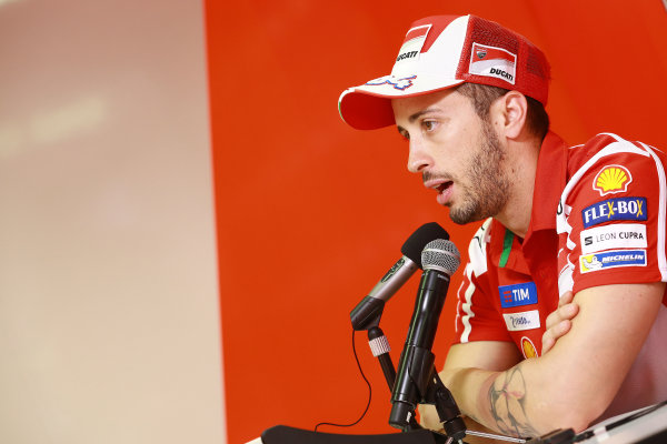 2017 MotoGP Championship - Round 7
Circuit de Catalunya, Barcelona, Spain
Thursday 8 June 2017
Andrea Dovizioso, Ducati Team
World Copyright: Gold & Goose Photography/LAT Images
ref: Digital Image 675459