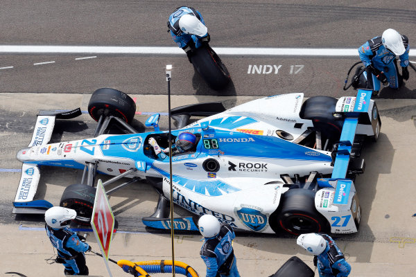 Verizon IndyCar Series
Indianapolis 500 Race
Indianapolis Motor Speedway, Indianapolis, IN USA
Sunday 28 May 2017
Marco Andretti, Andretti Autosport with Yarrow Honda makes a pit stop
World Copyright: Russell LaBounty
LAT Images