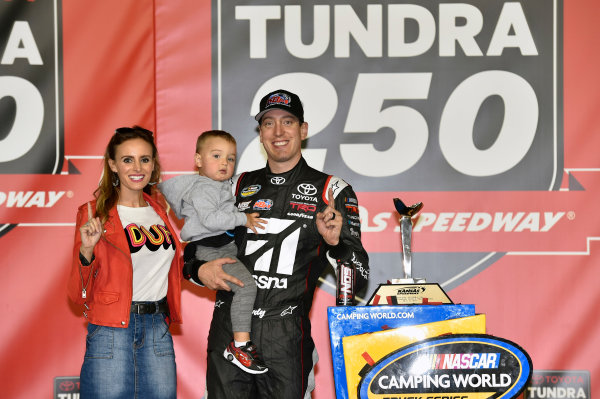 NASCAR Camping World Truck Series
Toyota Tundra 250
Kansas Speedway, Kansas City, KS USA
Friday 12 May 2017
Kyle Busch, Cessna Toyota Tundra celebrates his win in Victory Lane
World Copyright: Nigel Kinrade
LAT Images
ref: Digital Image 17KAN1nk07211 NASCAR Camping World Truck Series
Toyota Tundra 250
Kansas Speedway, Kansas City, KS USA
Friday 12 May 2017
Kyle Busch, Cessna Toyota Tundra celebrates his win in Victory Lane
World Copyright: Nigel Kinrade
LAT Images
ref: Digital Image 17KAN1nk07211