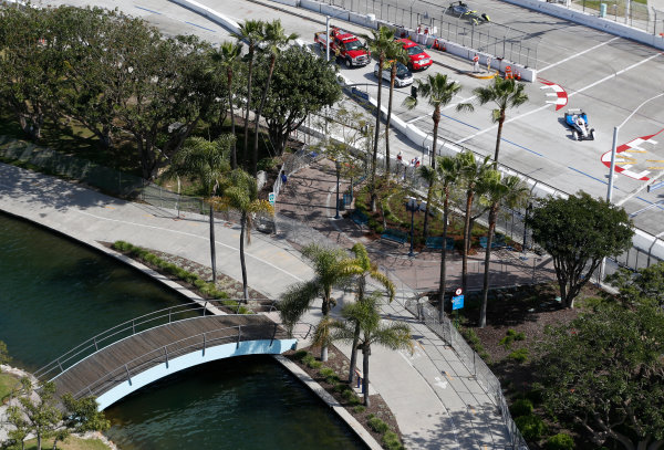 2014/2015 FIA Formula E Championship.
Long Beach ePrix, Long Beach, California, United States of America.
Friday 3 April 2015
Jean-Eric Vergne (FRA)/Andretti Motorsport - Spark-Renault SRT_01E
Photo: Jed Leicester/LAT/Formula E
ref: Digital Image _JL10636
2014/2015 FIA Formula E Championship.
Long Beach ePrix, Long Beach, California, United States of America.
Friday 3 April 2015
Jean-Eric Vergne (FRA)/Andretti Motorsport - Spark-Renault SRT_01E
Photo: Jed Leicester/LAT/Formula E
ref: Digital Image _JL10636