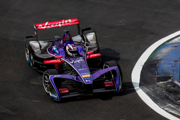 2016/2017 FIA Formula E Championship.
Mexico City ePrix, Autodromo Hermanos Rodr?guez, Mexico City, Mexico.
Friday 31 March 2017.
Jose Maria Lopez (ARG), DS Virgin Racing, Spark-Citroen, Virgin DSV-02.
Photo: Zak Mauger/LAT/Formula E
ref: Digital Image _56I4932