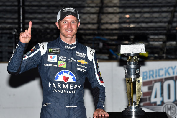 Monster Energy NASCAR Cup Series
Brickyard 400
Indianapolis Motor Speedway, Indianapolis, IN USA
Sunday 23 July 2017
Kasey Kahne, Hendrick Motorsports, Chevrolet SS Victory Lane
World Copyright: Nigel Kinrade
LAT Images