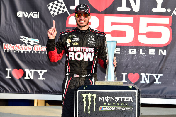 Monster Energy NASCAR Cup Series
I LOVE NEW YORK 355 at The Glen
Watkins Glen International, Watkins Glen, NY USA
Sunday 6 August 2017
Martin Truex Jr, Furniture Row Racing, Furniture Row/Denver Mattress Toyota Camry celebrates in victory lane
World Copyright: John Harrelson
LAT Images Monster Energy NASCAR Cup Series
I LOVE NEW YORK 355 at The Glen
Watkins Glen International, Watkins Glen, NY USA
Sunday 6 August 2017
Martin Truex Jr, Furniture Row Racing, Furniture Row/Denver Mattress Toyota Camry celebrates in victory lane
World Copyright: John Harrelson
LAT Images