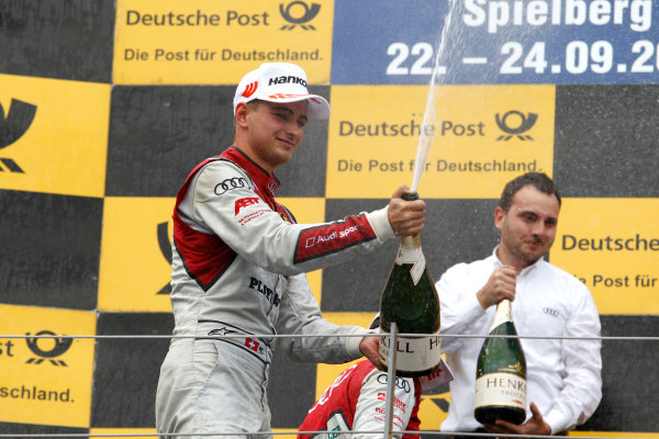 2017 DTM Round 8 
Red Bull Ring, Spielberg, Austria 
Sunday 24 September 2017.
Podium: Nico Müller, Audi Sport Team Abt Sportsline, Audi RS 5 DTM 
World Copyright: Alexander Trienitz/LAT Images
ref: Digital Image 2017-DTM-RBR-AT3-2804