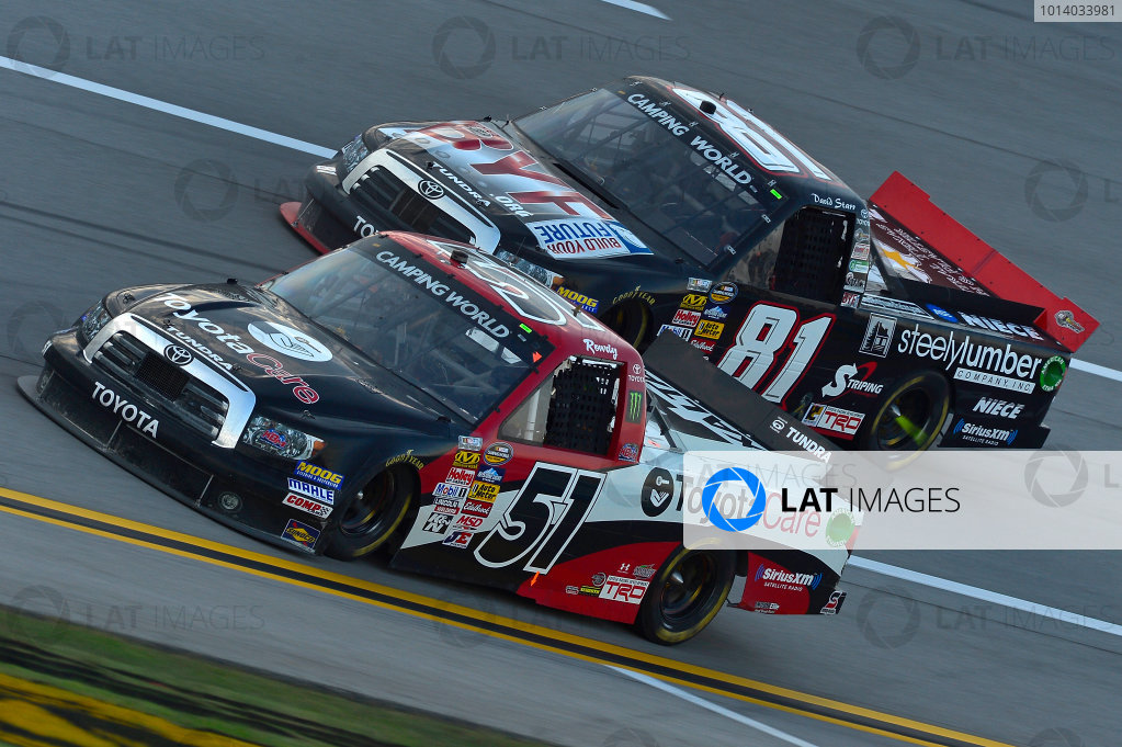 October 18-19, 2013, Talladega, Alabama USA
Kyle Busch and David Starr trucks
© 2013, Brian Czobat
LAT Photo USA
October 18-19, 2013, Talladega, Alabama USA
Kyle Busch and David Starr trucks
© 2013, Brian Czobat
LAT Photo USA
