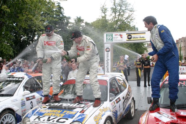 2006 British Rally Championship
Ulster Rally, Armagh.
2nd September 2006
Ulster International Rally podium - A8
World Copyright - Ebrey/LAT Photographic