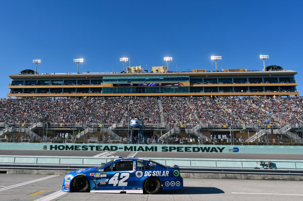 Monster Energy NASCAR Cup Series
Ford EcoBoost 400
Homestead-Miami Speedway, Homestead, FL USA
Sunday 19 November 2017
Kyle Larson, Chip Ganassi Racing, Credit One / DC Solar Chevrolet SS
World Copyright: Nigel Kinrade
LAT Images Monster Energy NASCAR Cup Series
Ford EcoBoost 400
Homestead-Miami Speedway, Homestead, FL USA
Sunday 19 November 2017
Kyle Larson, Chip Ganassi Racing, Credit One / DC Solar Chevrolet SS
World Copyright: Nigel Kinrade
LAT Images