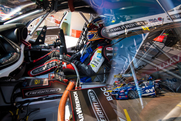 2017 Supercars Championship Round 6. 
Darwin Triple Crown, Hidden Valley Raceway, Northern Territory, Australia.
Friday June 16th to Sunday June 18th 2017.
Tim Slade driver of the #14 Freightliner Racing Holden Commodore VF.
World Copyright: Daniel Kalisz/LAT Images
Ref: Digital Image 160617_VASCR6_DKIMG_0358.JPG