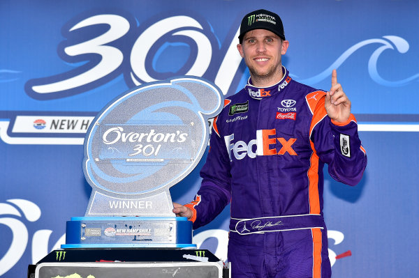 Monster Energy NASCAR Cup Series
Overton’s 301
New Hampshire Motor Speedway, Loudon, NH USA
Sunday 16 July 2017
Denny Hamlin, Joe Gibbs Racing, FedEx Office Toyota Camry wins
World Copyright: Rusty Jarrett
LAT Images