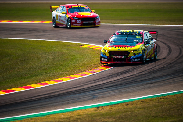 2017 Supercars Championship Round 6.
Darwin Triple Crown, Hidden Valley Raceway, Northern Territory, Australia.
Friday June 16th to Sunday June 18th 2017.
Chaz Mostert drives the #55 Supercheap Auto Racing Ford Falcon FGX.
World Copyright: Daniel Kalisz/LAT Images
Ref: Digital Image 160617_VASCR6_DKIMG_0202.JPG 2017 Supercars Championship Round 6.
Darwin Triple Crown, Hidden Valley Raceway, Northern Territory, Australia.
Friday June 16th to Sunday June 18th 2017.
Chaz Mostert drives the #55 Supercheap Auto Racing Ford Falcon FGX.
World Copyright: Daniel Kalisz/LAT Images
Ref: Digital Image 160617_VASCR6_DKIMG_0202.JPG