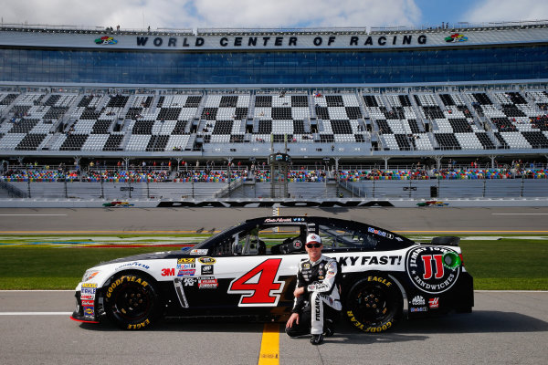 13-21 February, 2016, Daytona Beach, Florida USA
Kevin Harvick, driver of the #4 Jimmy John's Chevrolet, poses with his car after qualifying for the NASCAR Sprint Cup Series Daytona 500 at Daytona International Speedway on February 14, 2016 in Daytona Beach, Florida.
LAT Photo USA via NASCAR via Getty Images 13-21 February, 2016, Daytona Beach, Florida USA
Kevin Harvick, driver of the #4 Jimmy John's Chevrolet, poses with his car after qualifying for the NASCAR Sprint Cup Series Daytona 500 at Daytona International Speedway on February 14, 2016 in Daytona Beach, Florida.
LAT Photo USA via NASCAR via Getty Images