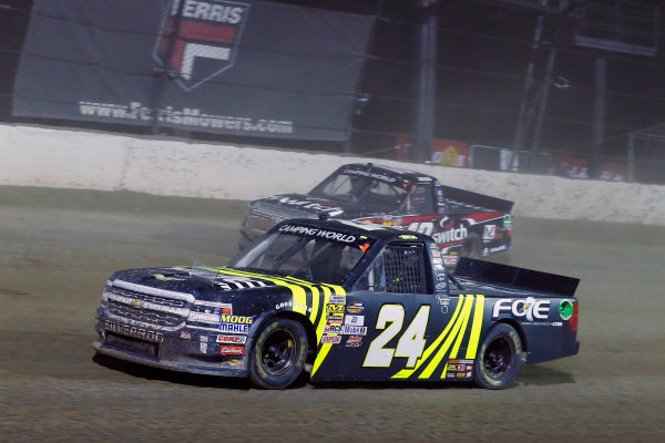 NASCAR Camping World Truck Series
Eldora Dirt Derby
Eldora Speedway, Rossburg, OH USA
Wednesday 19 July 2017
Justin Haley, Fraternal Order of Eagles Chevrolet Silverado and Noah Gragson, Switch Toyota Tundra
World Copyright: Russell LaBounty
LAT Images NASCAR Camping World Truck Series
Eldora Dirt Derby
Eldora Speedway, Rossburg, OH USA
Wednesday 19 July 2017
Justin Haley, Fraternal Order of Eagles Chevrolet Silverado and Noah Gragson, Switch Toyota Tundra
World Copyright: Russell LaBounty
LAT Images